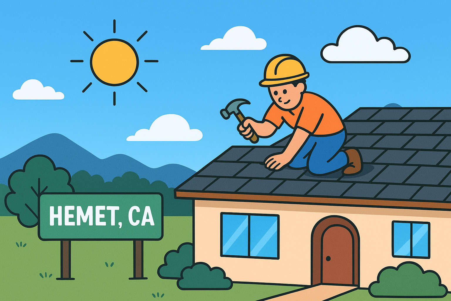 You are currently viewing Roofing in Hemet, CA: Best Materials for Heat, Energy Efficiency & Climate