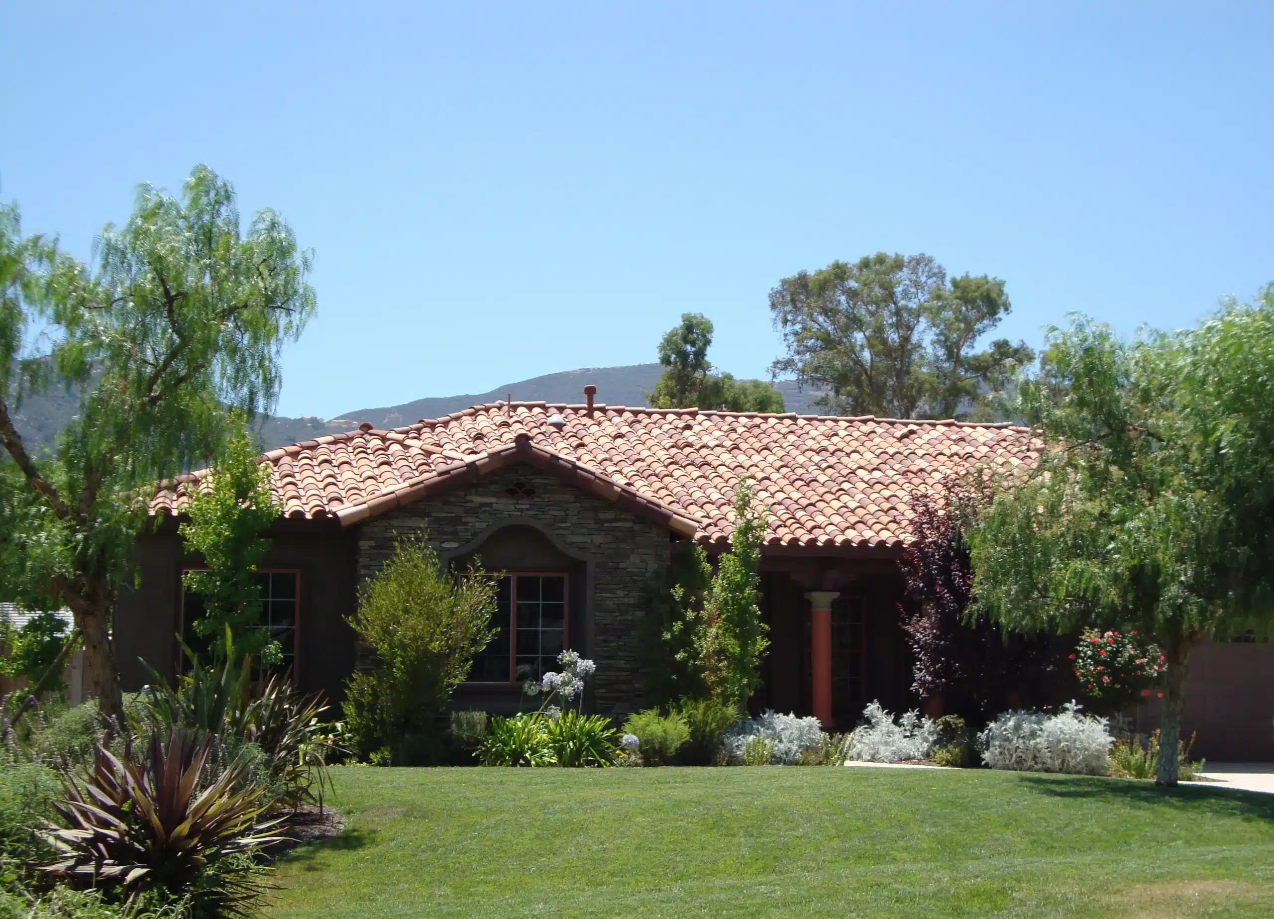 Spanish tile install in Murrieta, CA